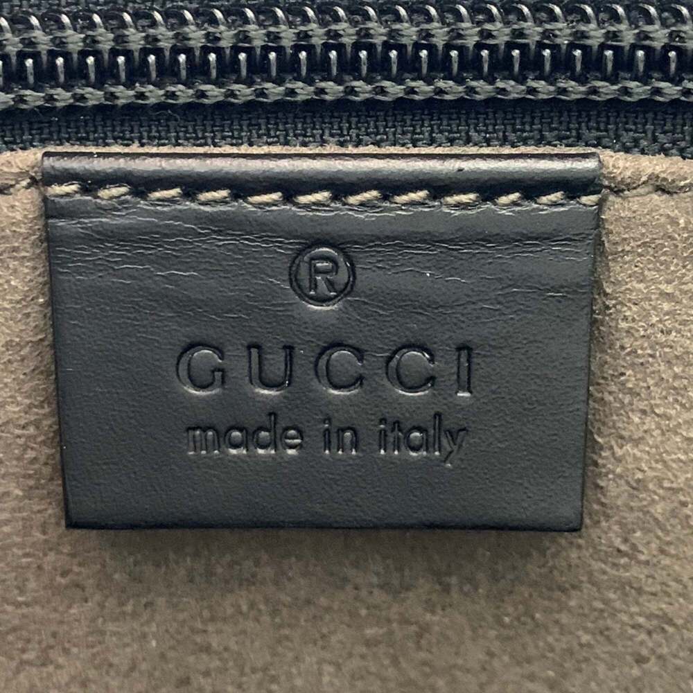 GUCCI Black Leather Shoulder Bag - Picture 7 of 8